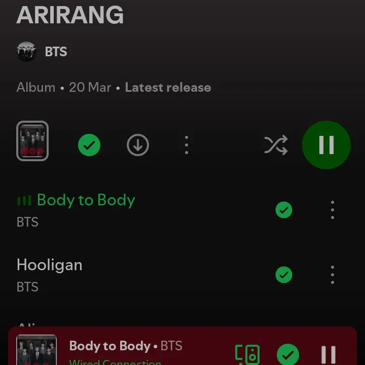 A moment captured by BTS's fan