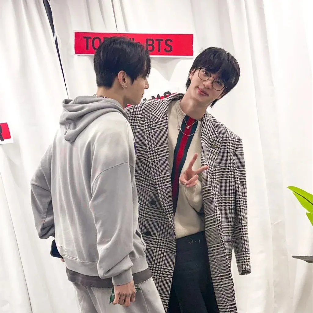 Recent activity shot of Jin (BTS)