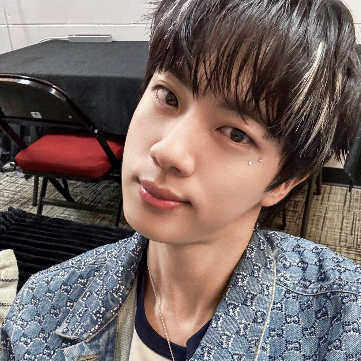 Recent activity shot of Jin (BTS)