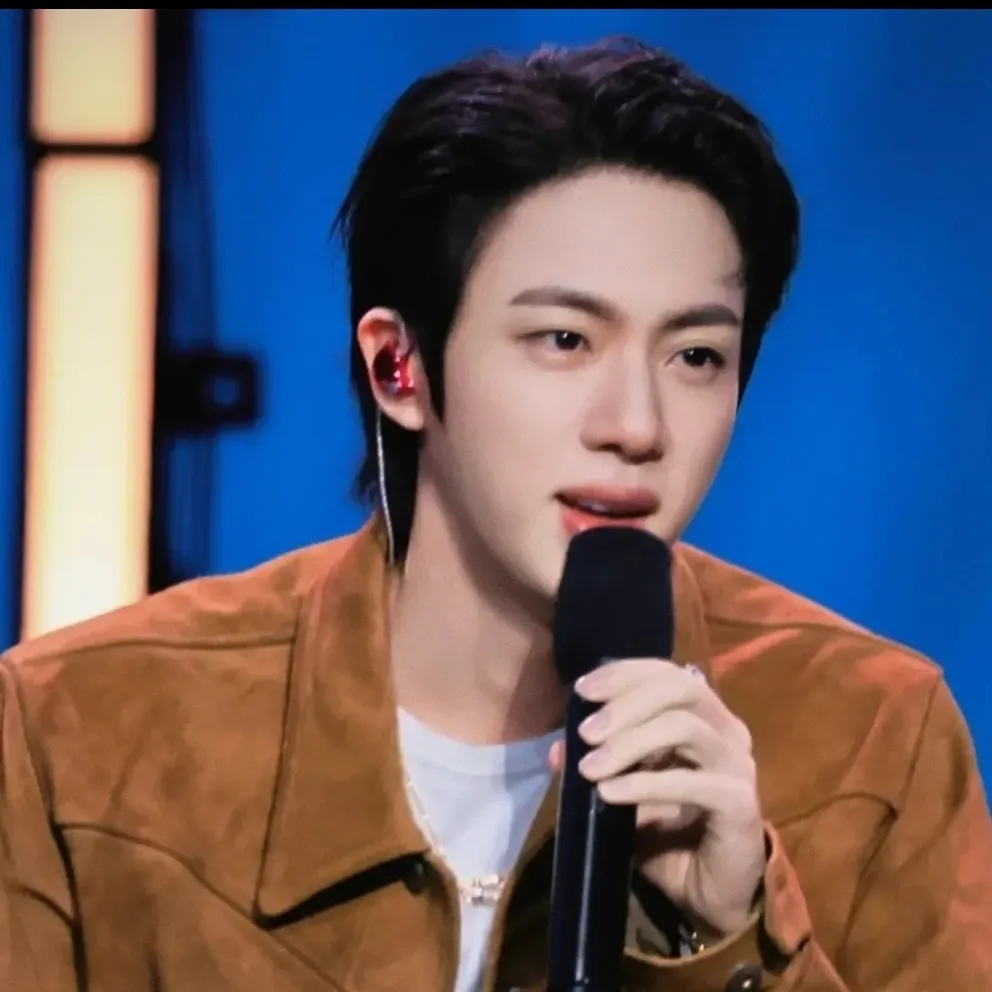 Recent activity shot of Jin (BTS)