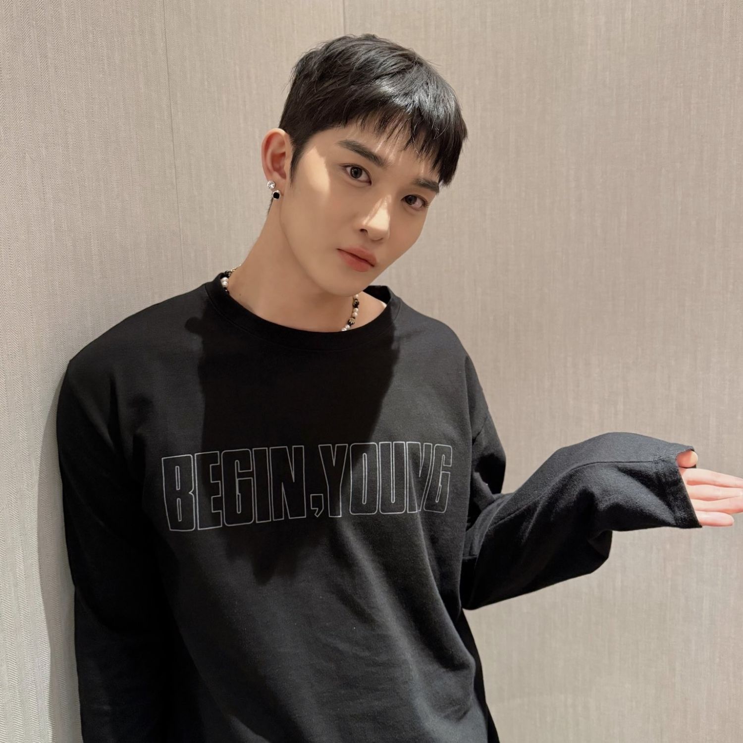 A moment captured by Bae Jinyoung's fan