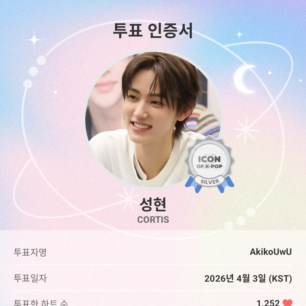 A moment captured by CORTIS's fan