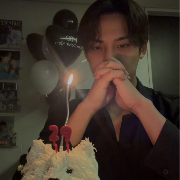 Recent activity shot of Mingyu (SEVENTEEN)