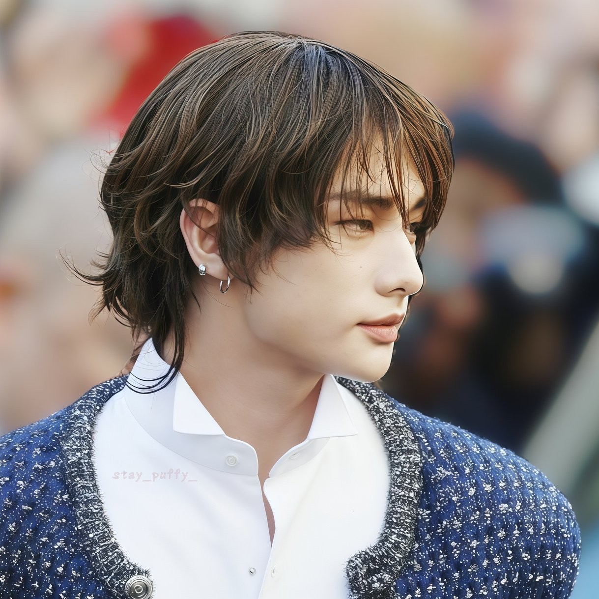 A moment captured by Hyunjin (Stray Kids)'s fan