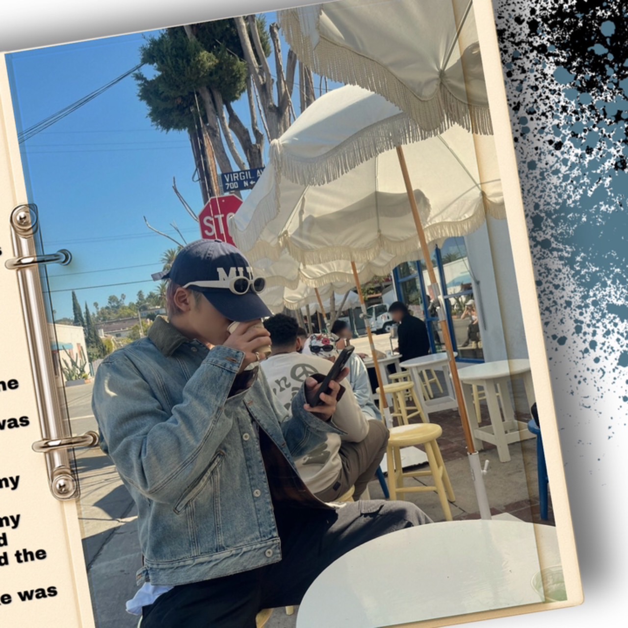 A moment captured by Mingyu (SEVENTEEN)'s fan