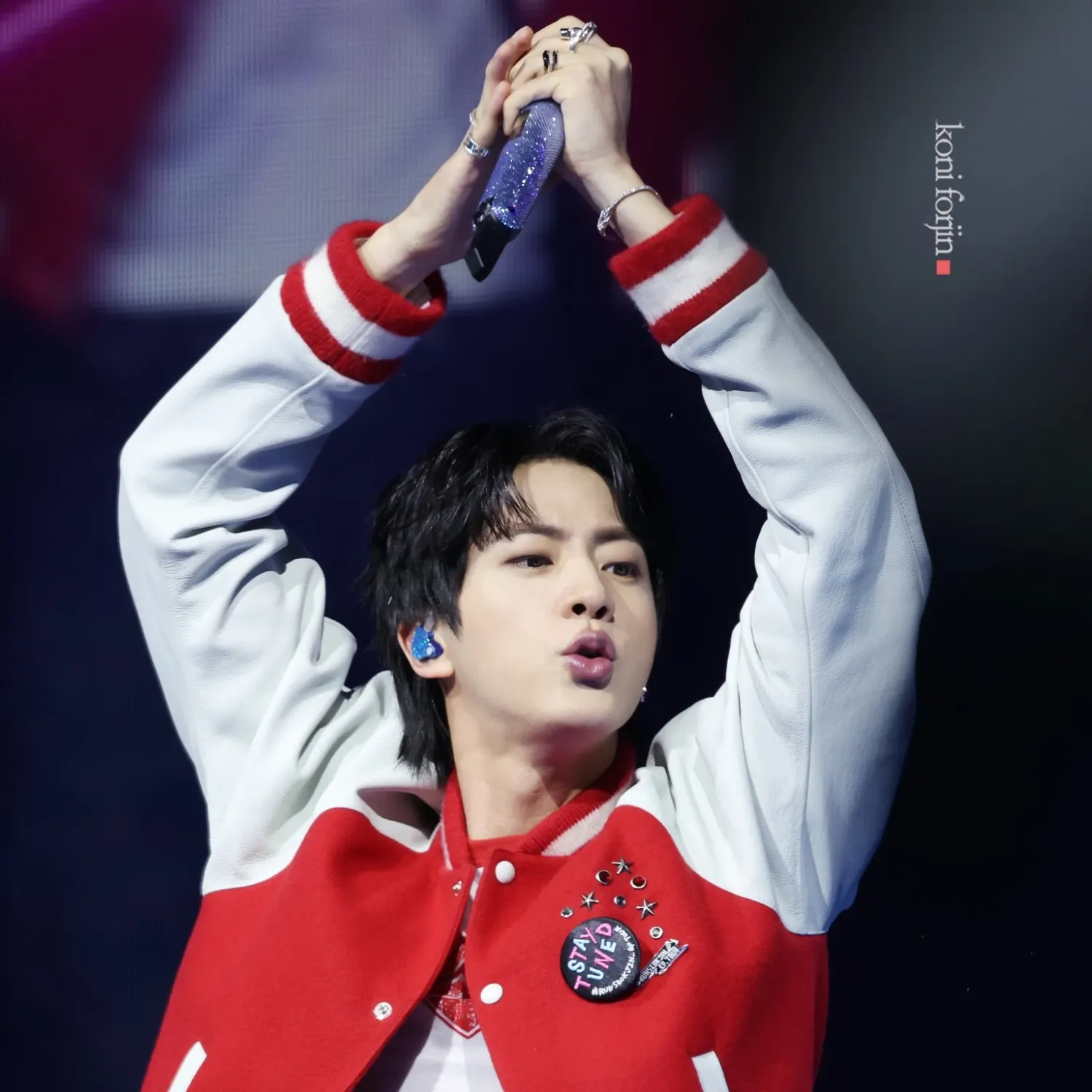 A moment captured by Jin (BTS)'s fan