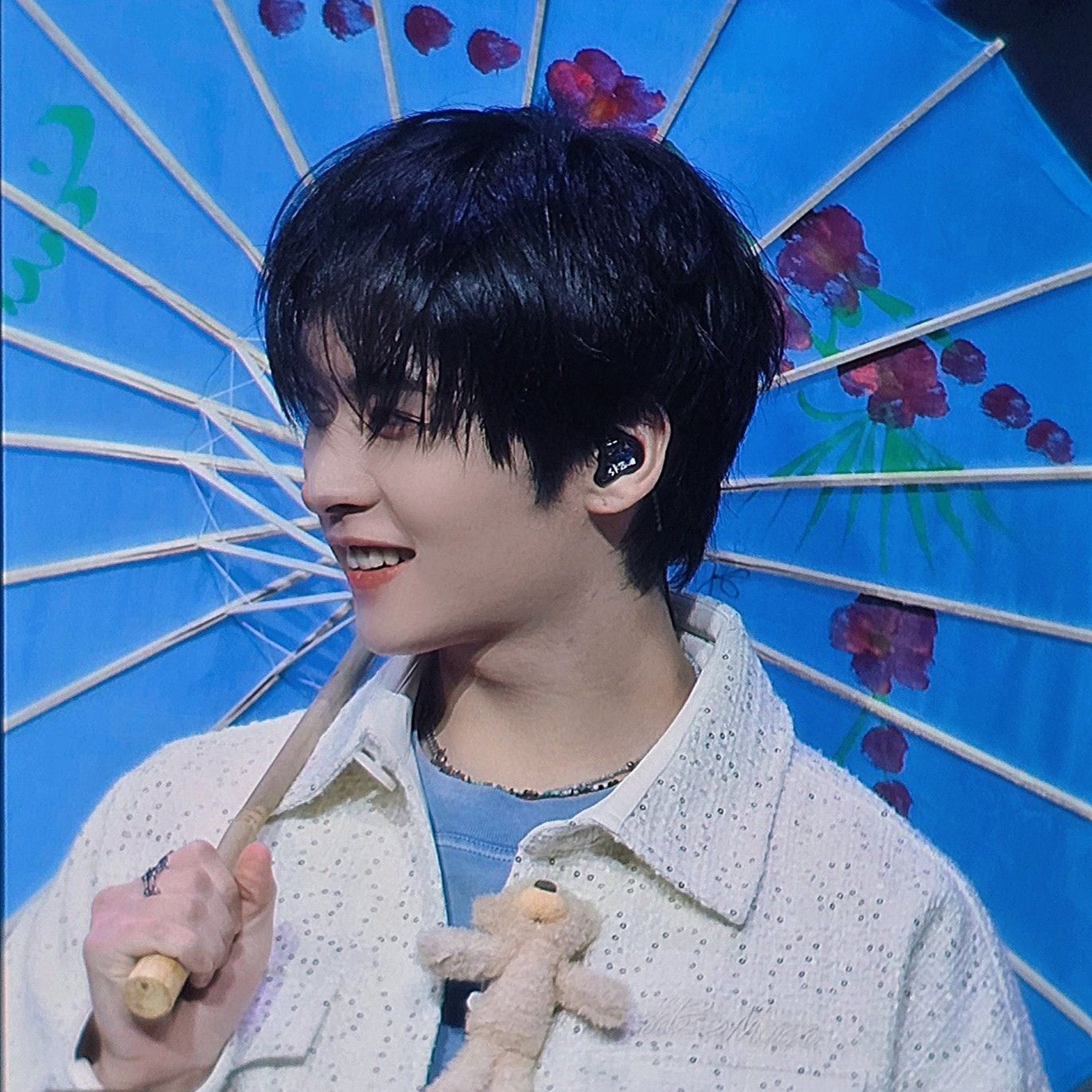 A moment captured by Stray Kids's fan