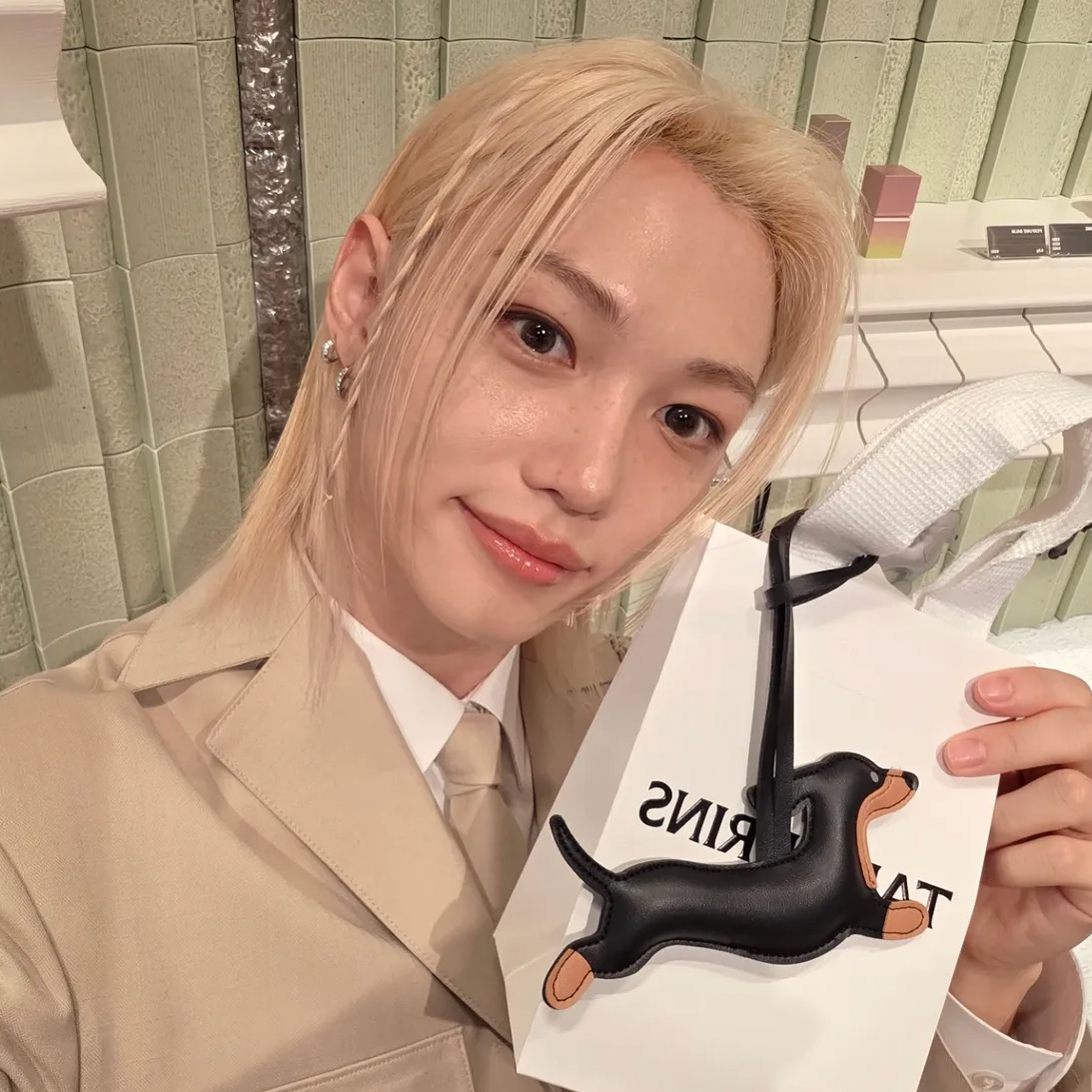 Recent activity shot of Felix (Stray Kids)