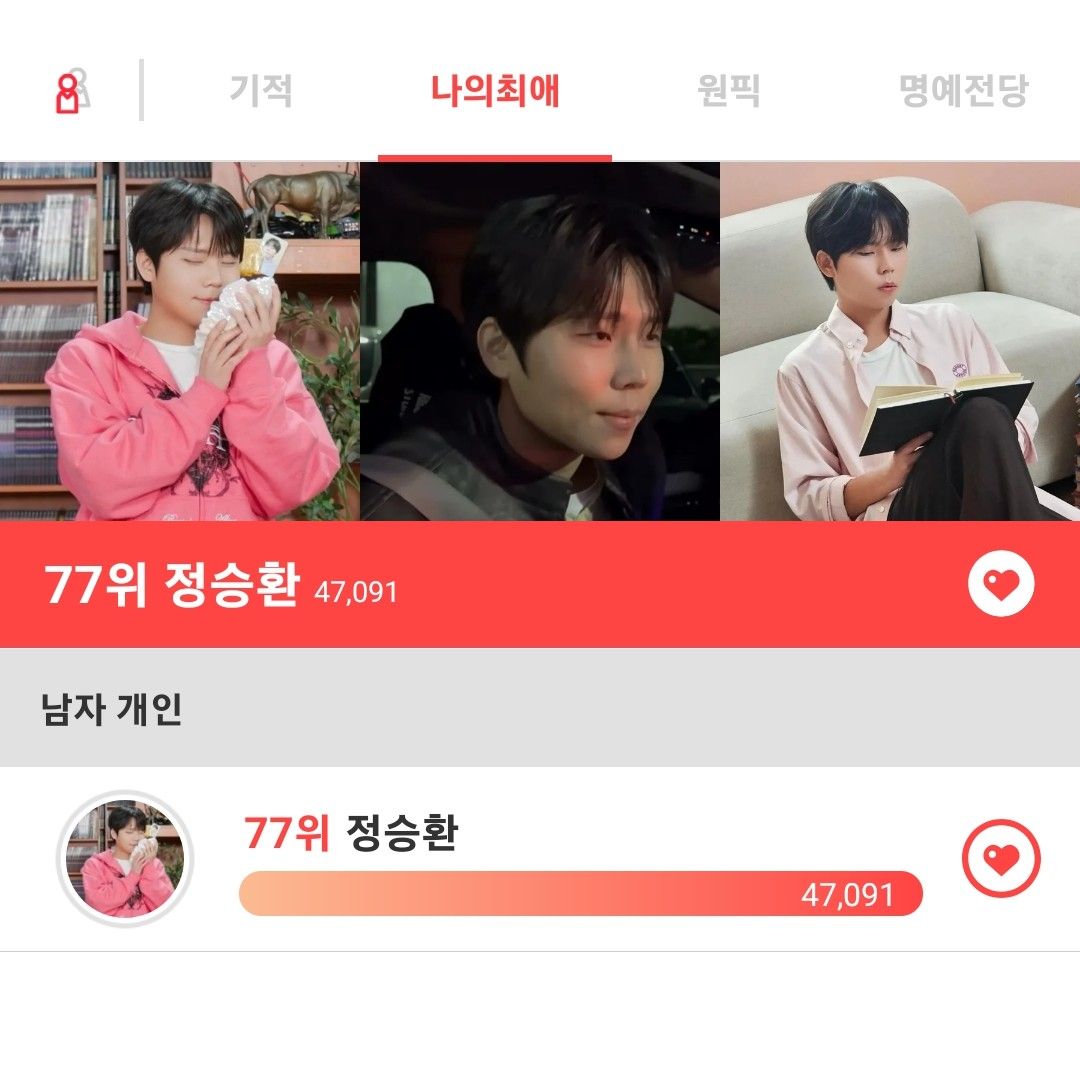 Recent activity shot of Jung Seunghwan