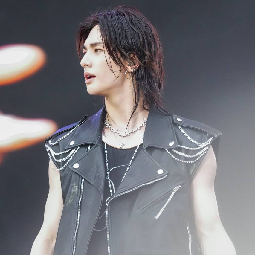 Recent activity shot of Hyunjin (Stray Kids)
