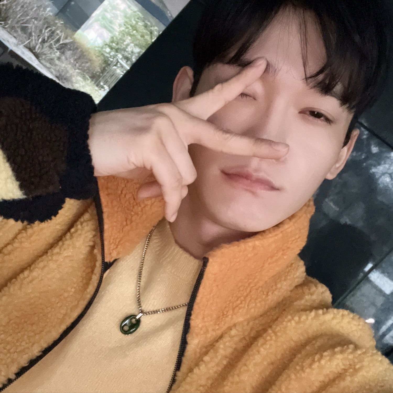 Recent activity shot of Chen (EXO)