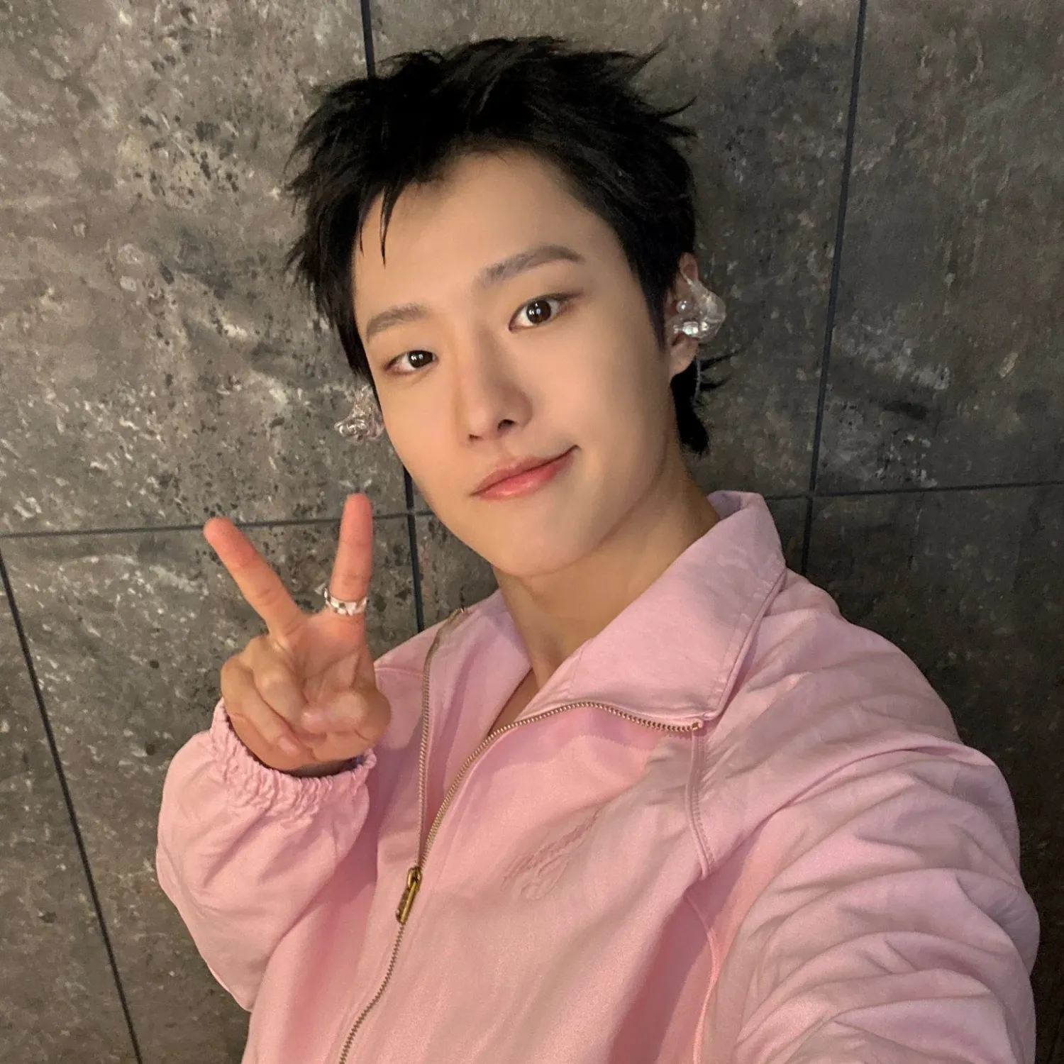 A moment captured by WOODZ's fan