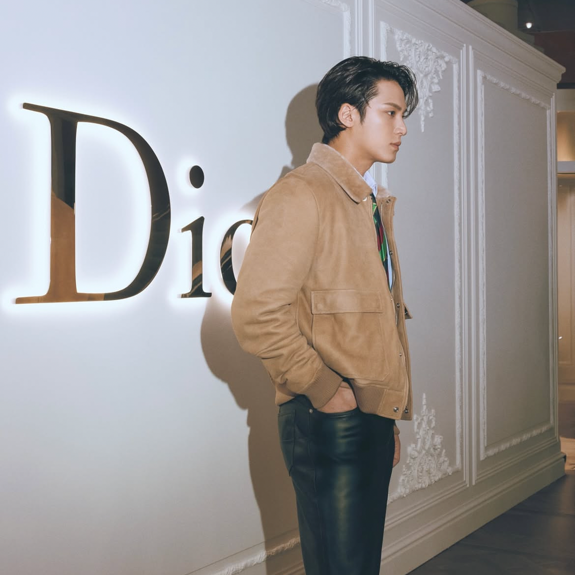 A moment captured by Mingyu (SEVENTEEN)'s fan