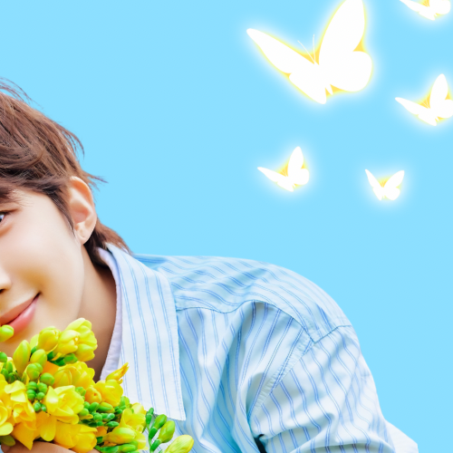 A moment captured by Hui (PENTAGON)'s fan