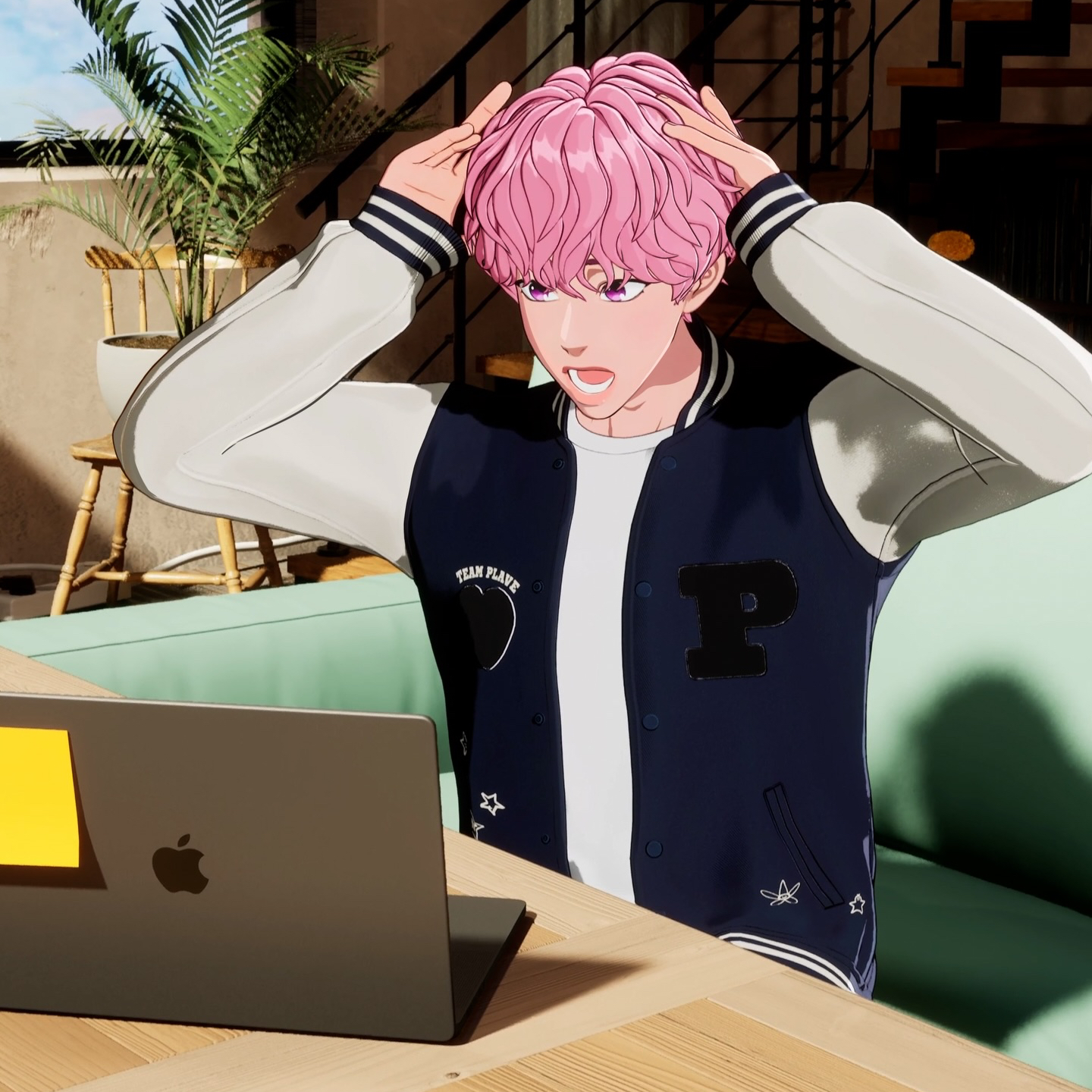 Recent activity shot of Bamby (PLAVE)