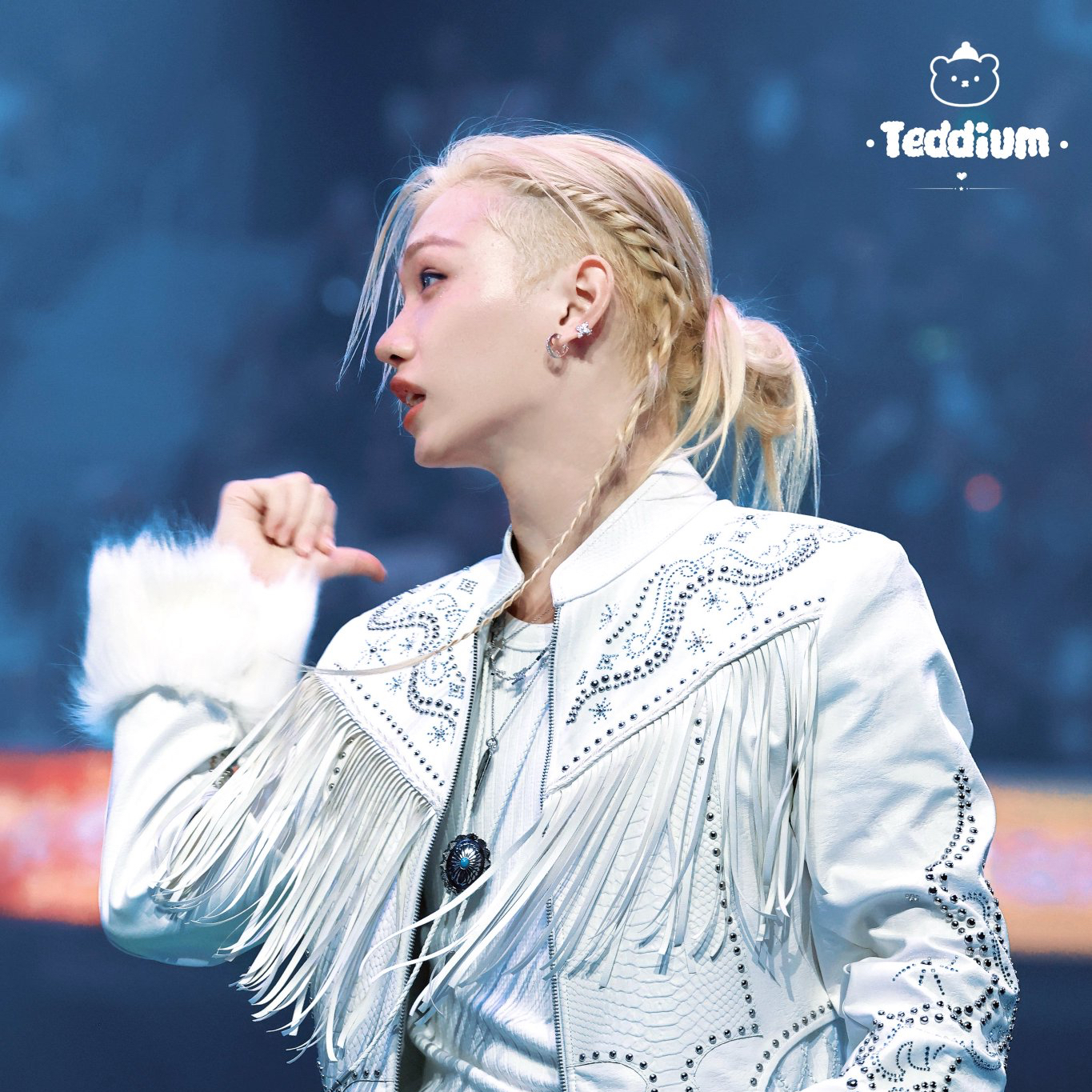 Recent activity shot of Felix (Stray Kids)