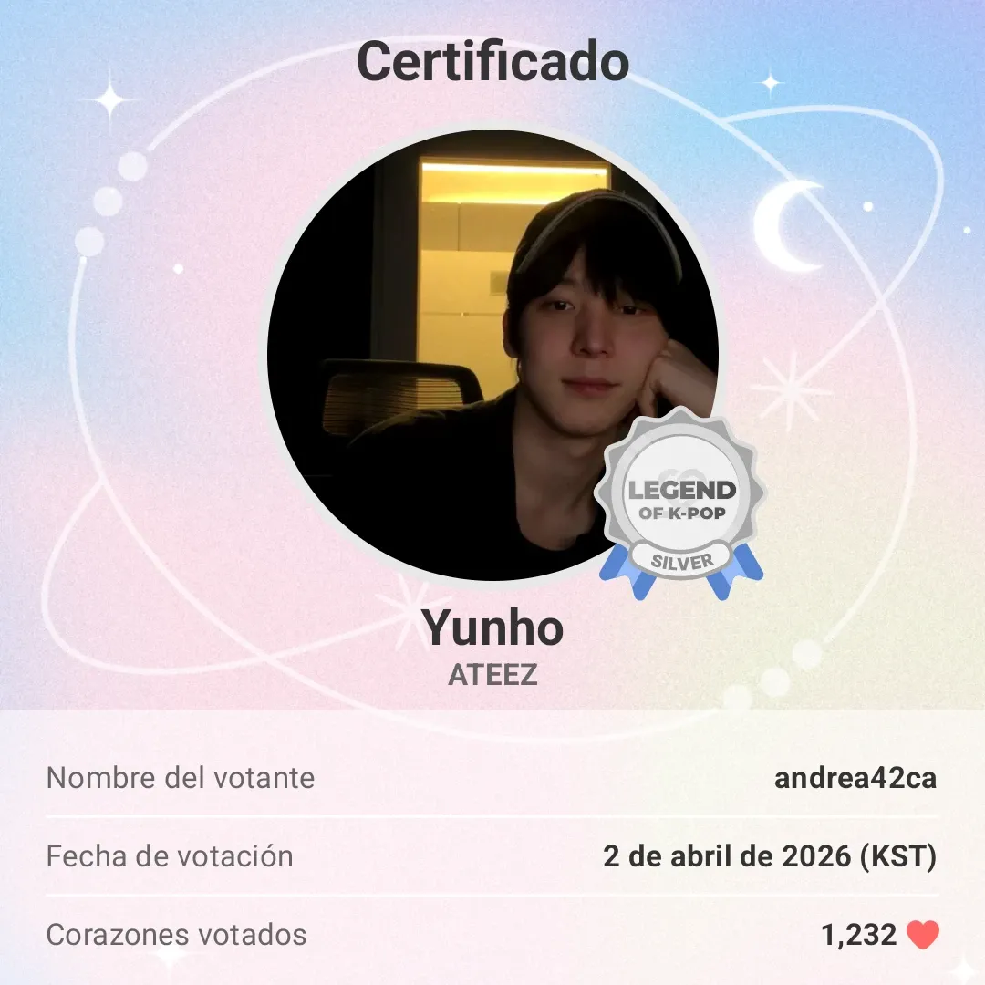 Recent activity shot of Yunho (ATEEZ)