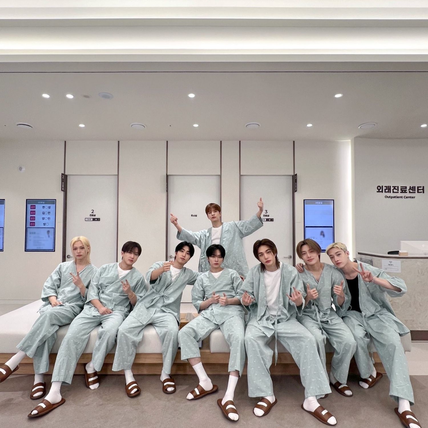 A moment captured by Stray Kids's fan