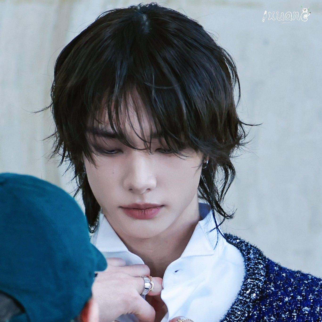 A moment captured by Hyunjin (Stray Kids)'s fan