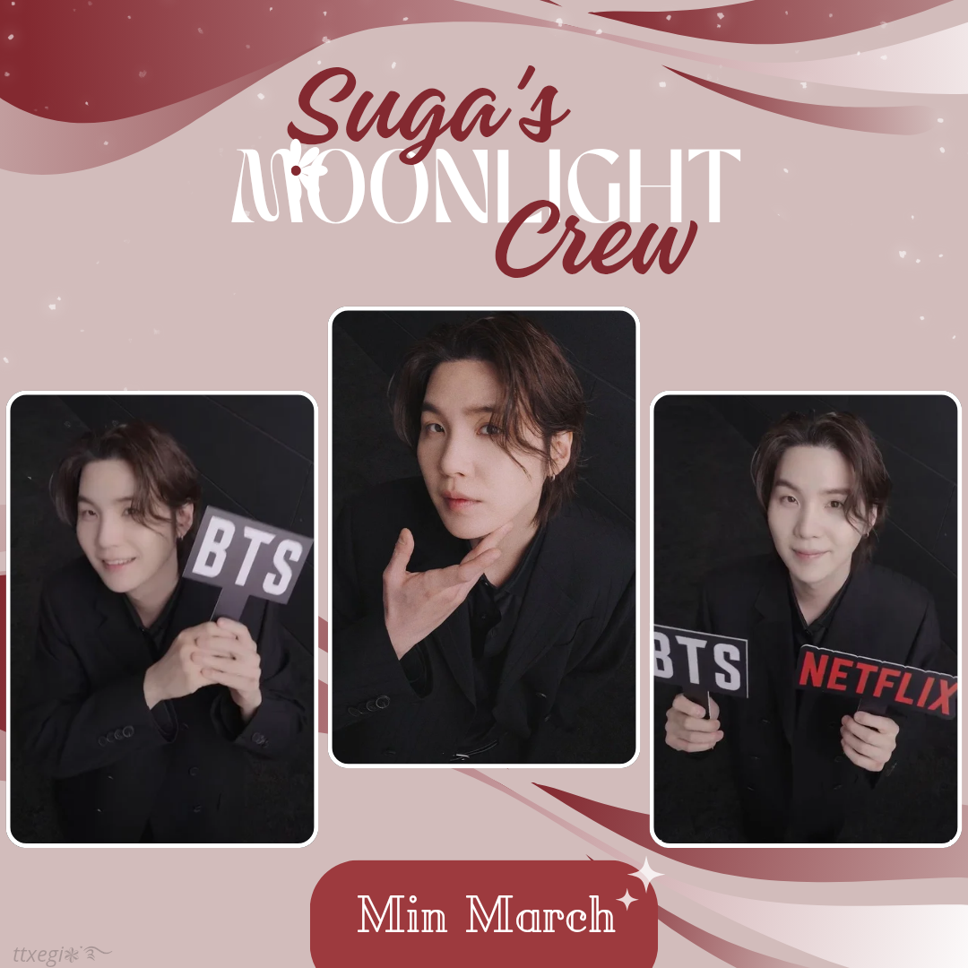 Recent activity shot of SUGA (BTS)