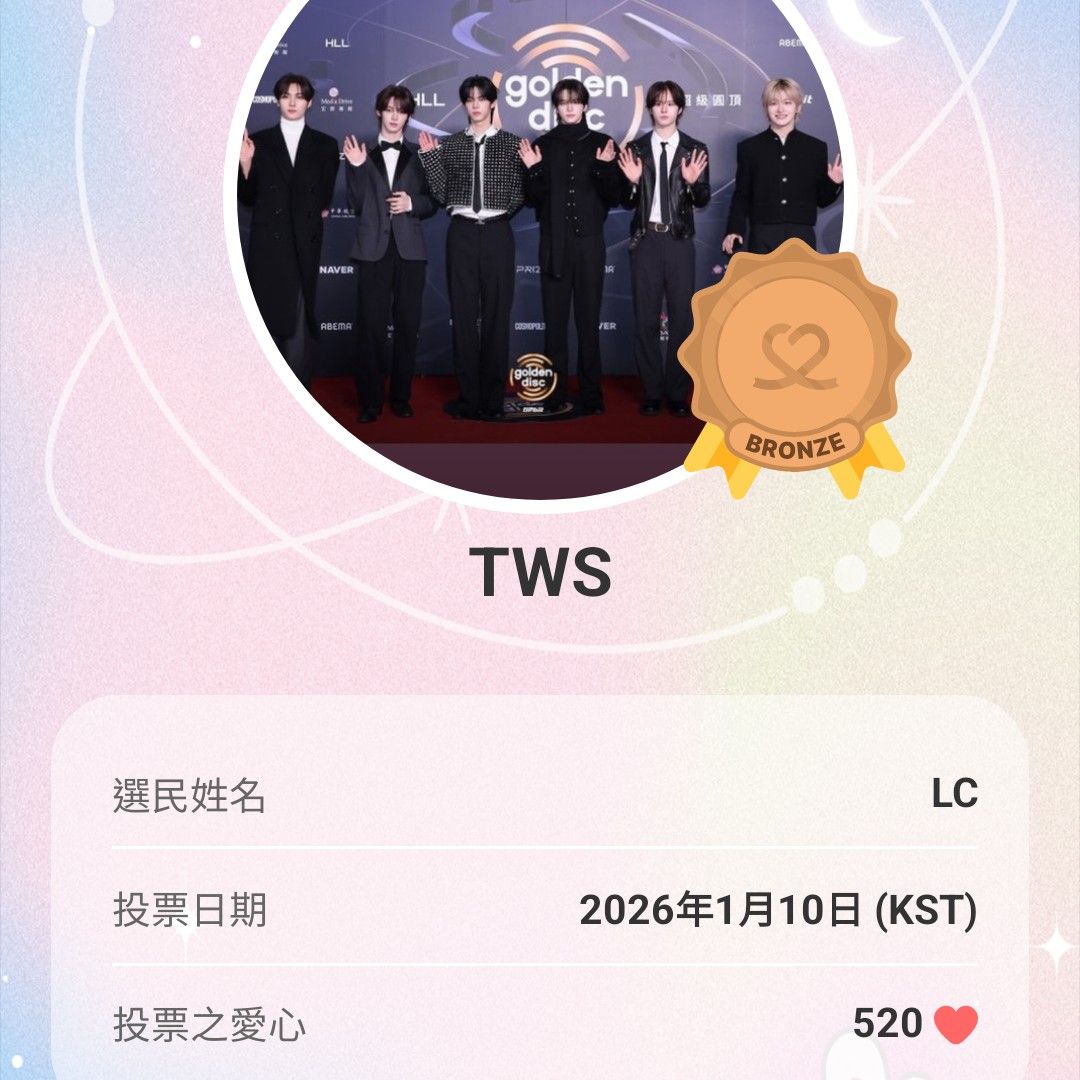 A moment captured by TWS's fan