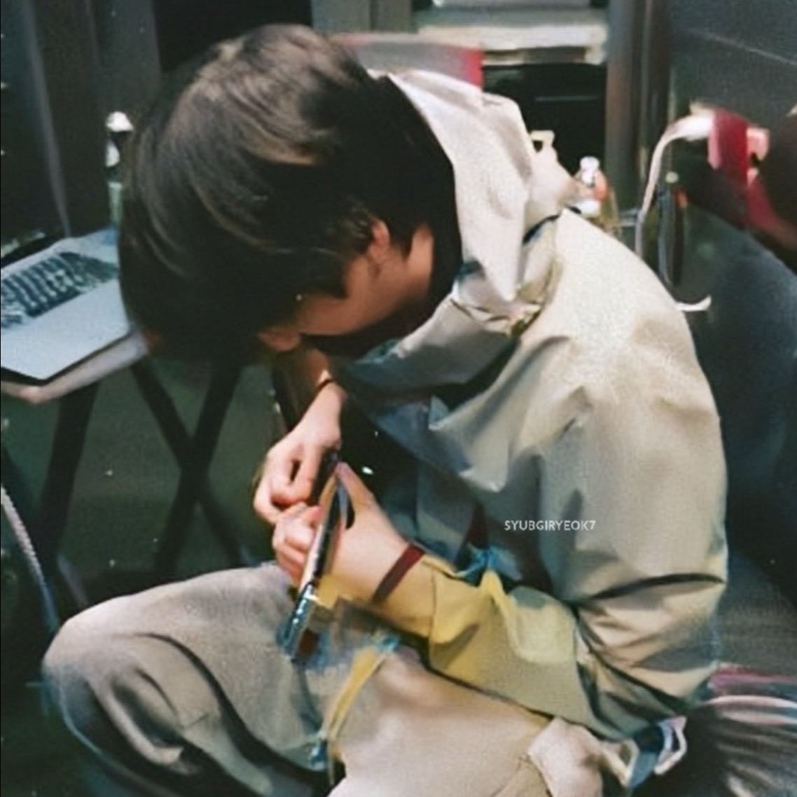 A moment captured by SUGA (BTS)'s fan