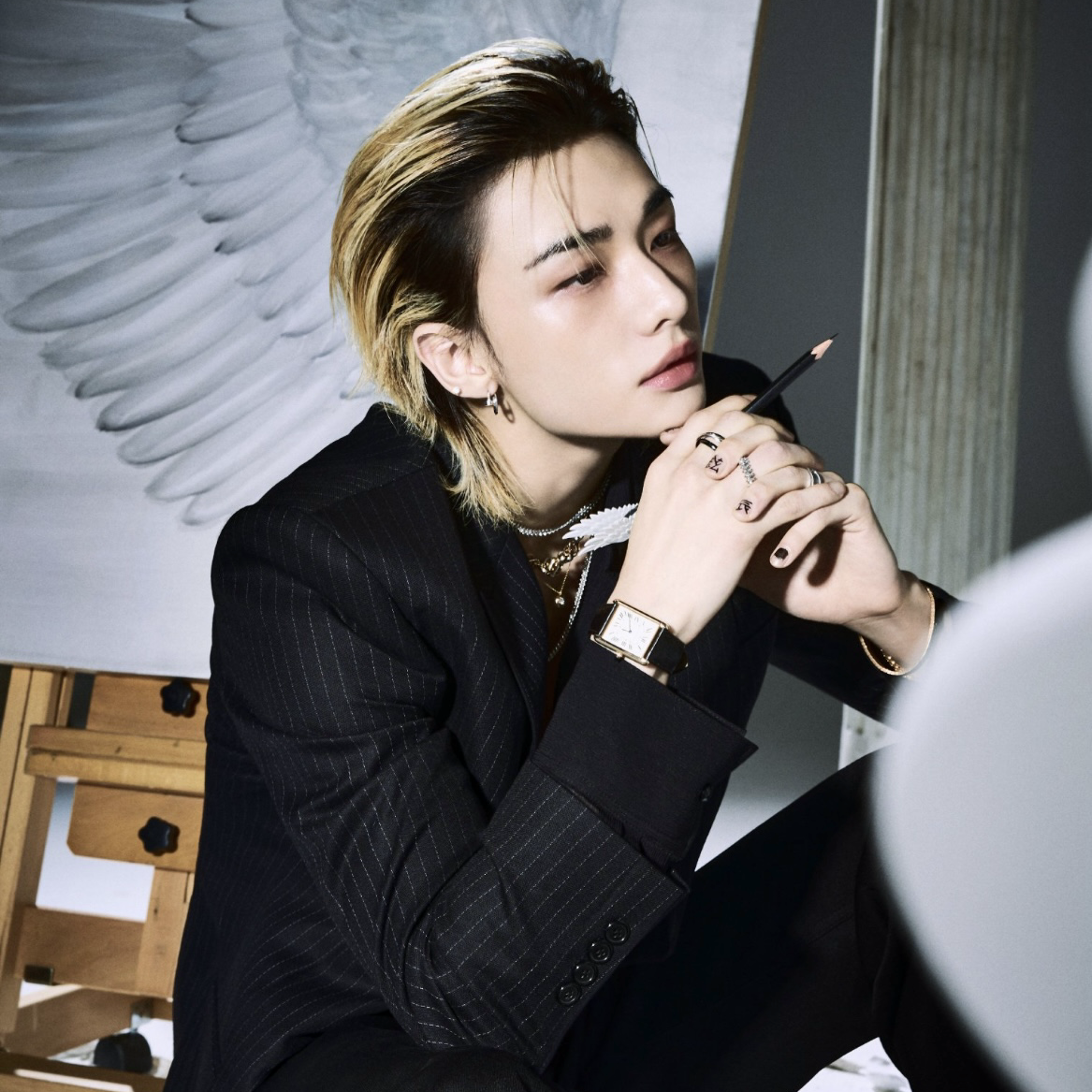 Behind-the-scenes cut of Hyunjin (Stray Kids)