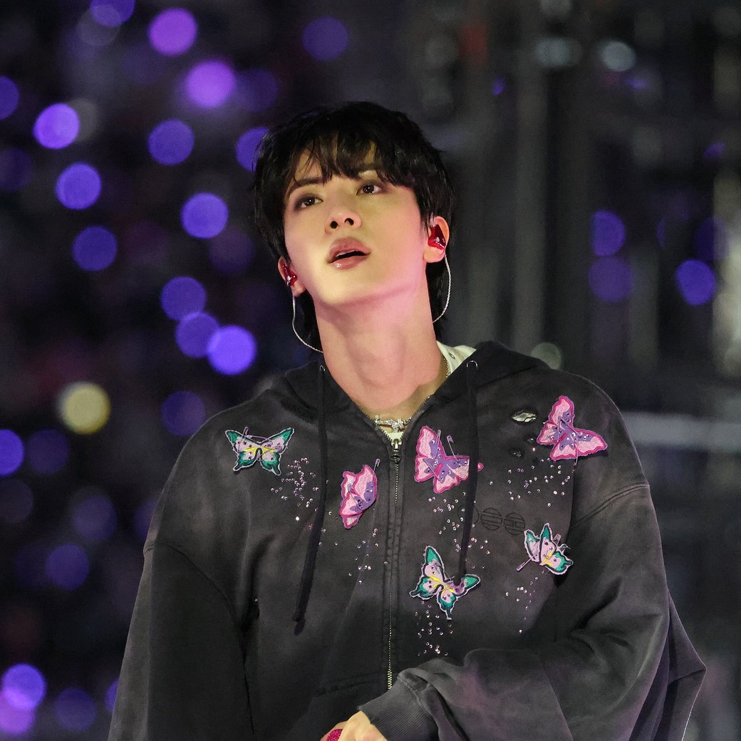 A moment captured by Jin (BTS)'s fan
