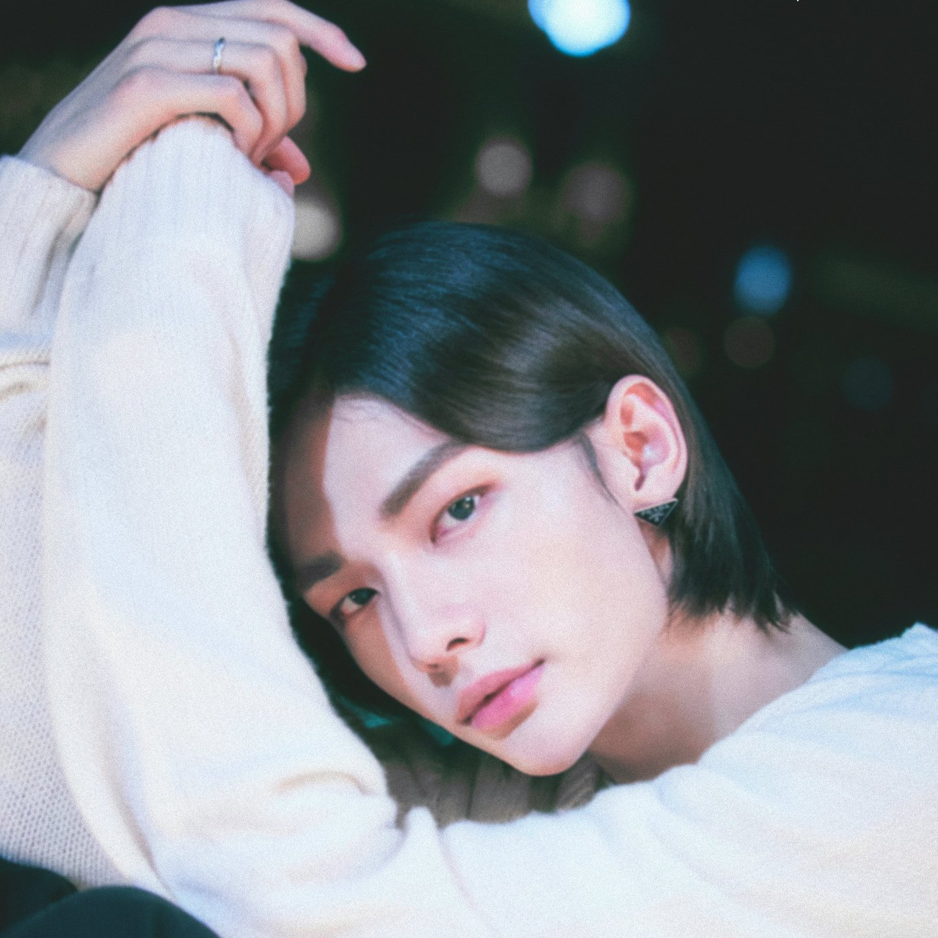 A moment captured by Hyunjin (Stray Kids)'s fan