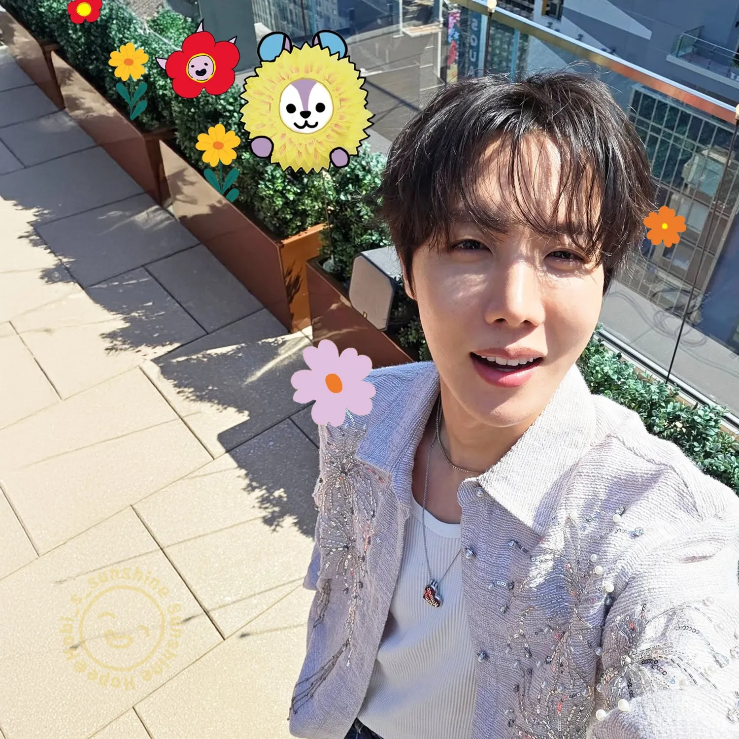 A moment captured by j-hope (BTS)'s fan