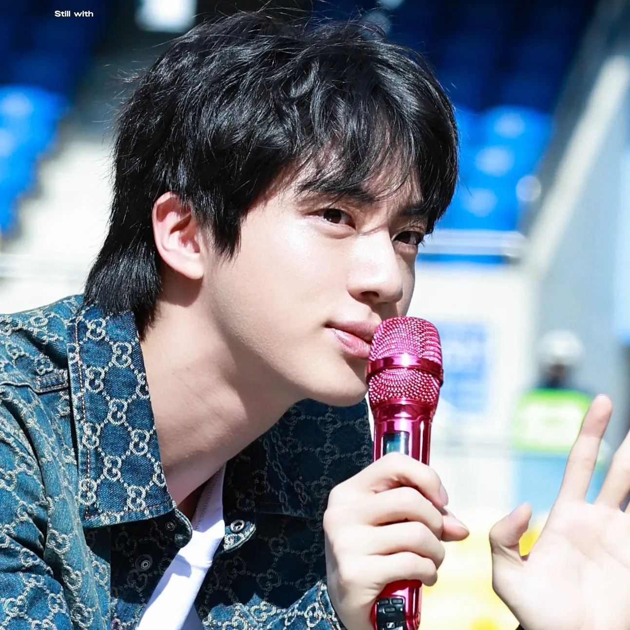 A moment captured by Jin (BTS)'s fan