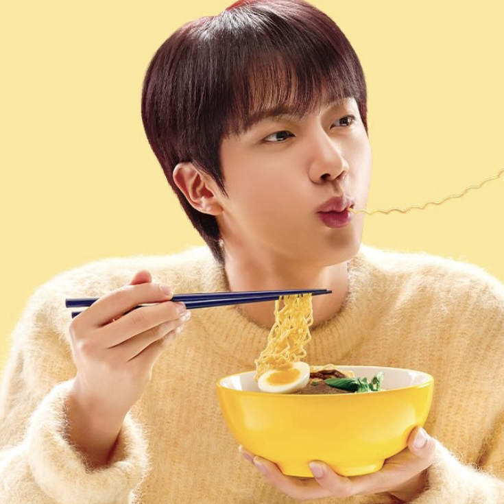 Recent activity shot of Jin (BTS)