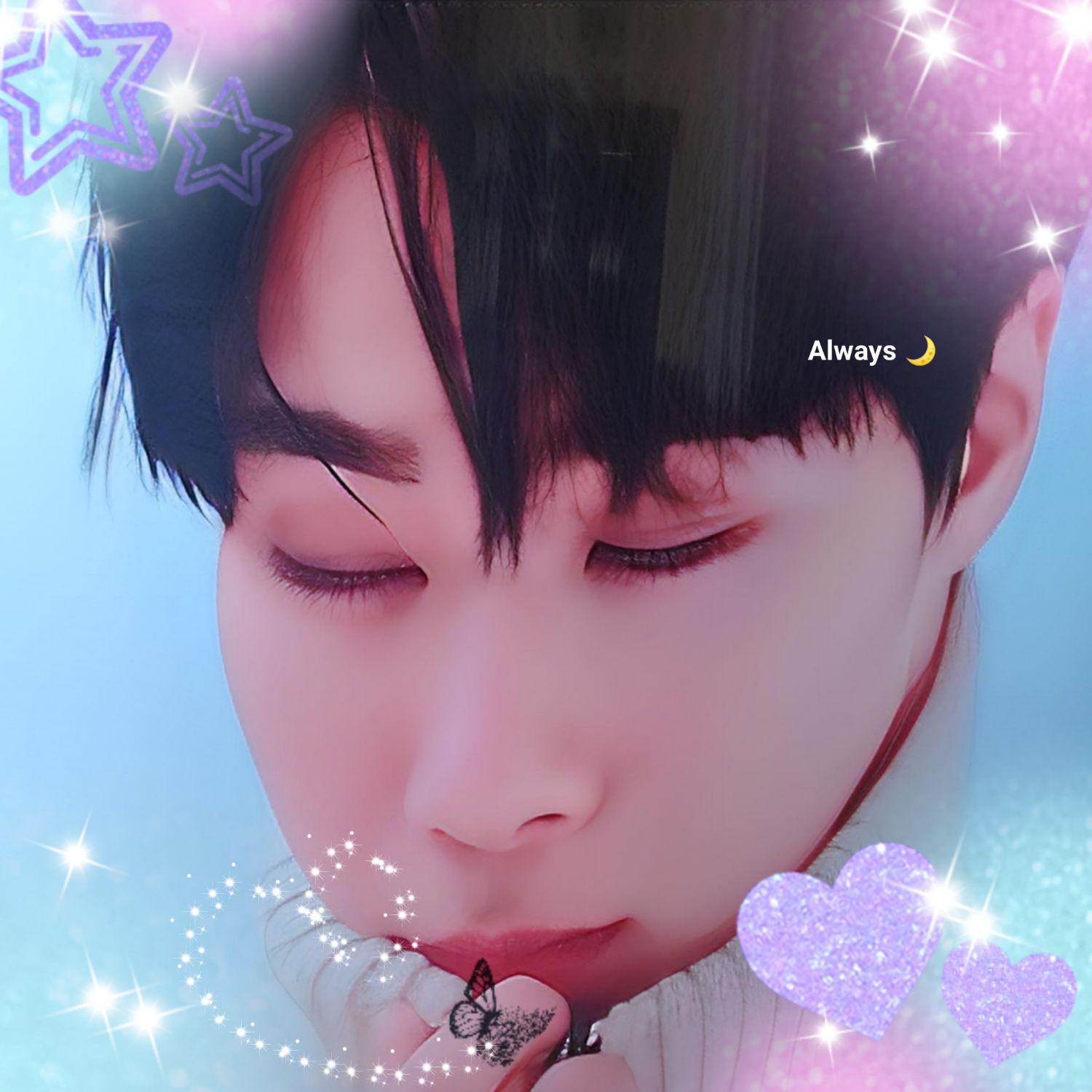 Recent activity shot of Moonbin (ASTRO)