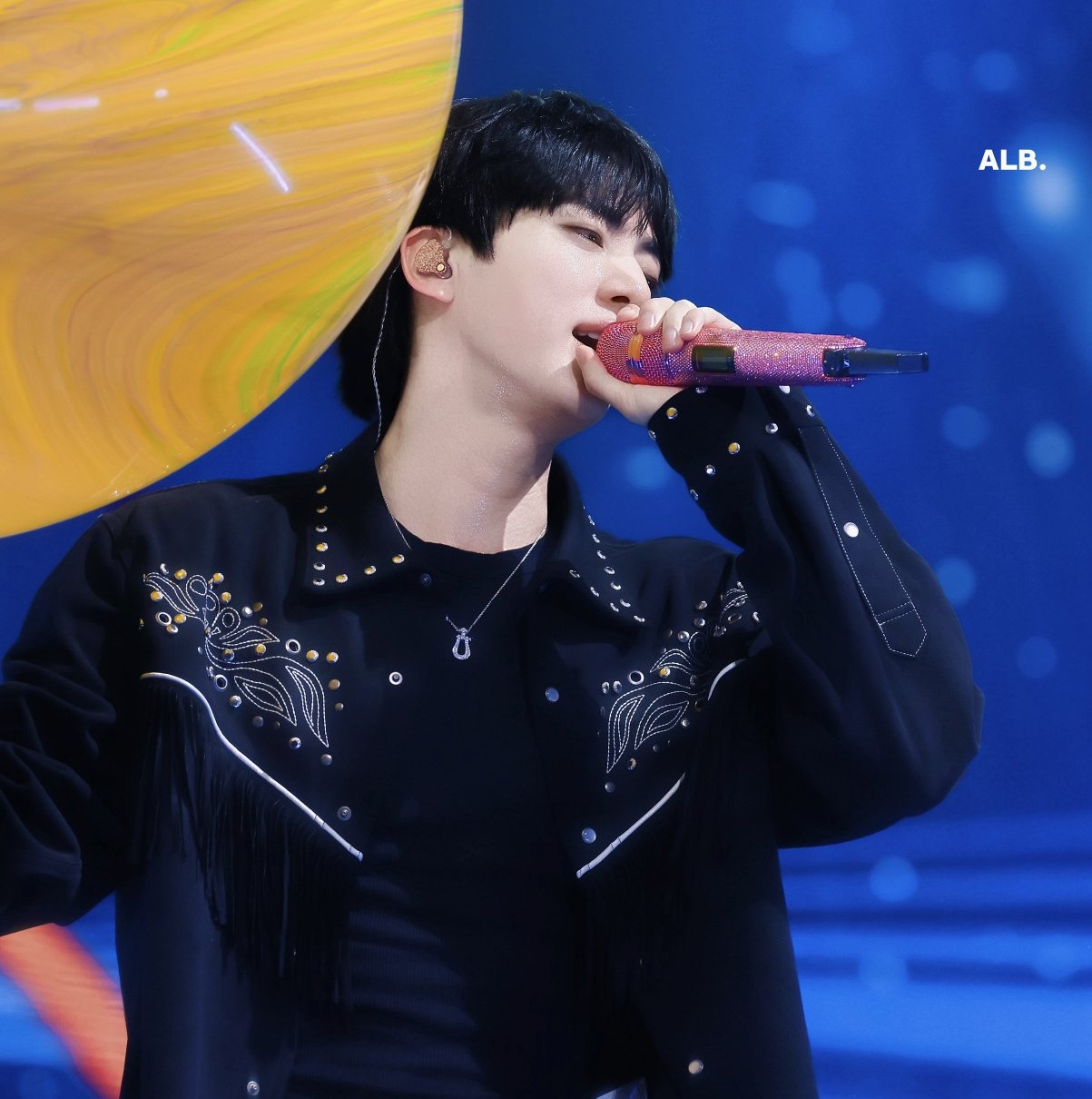 Recent activity shot of Jin (BTS)