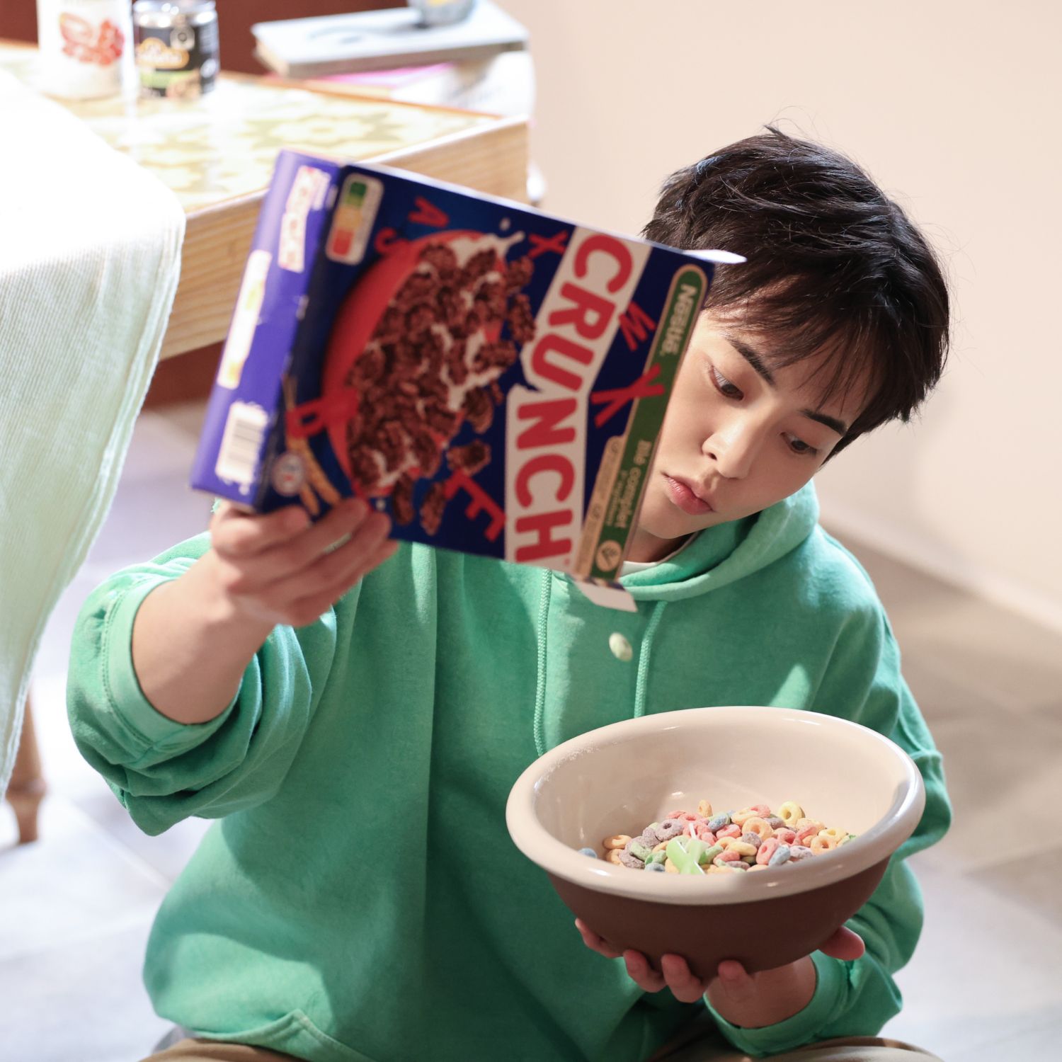 A moment captured by Xiumin (EXO)'s fan