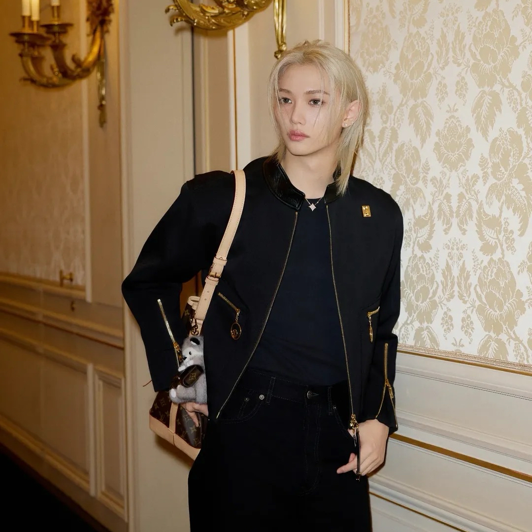 A moment captured by Felix (Stray Kids)'s fan