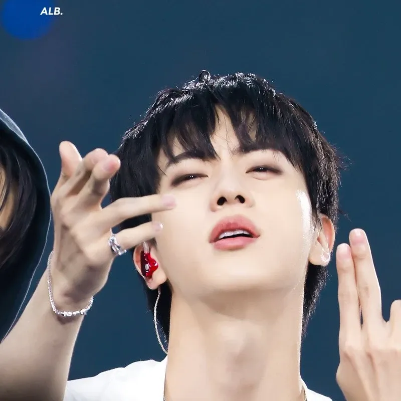 Recent activity shot of Jin (BTS)