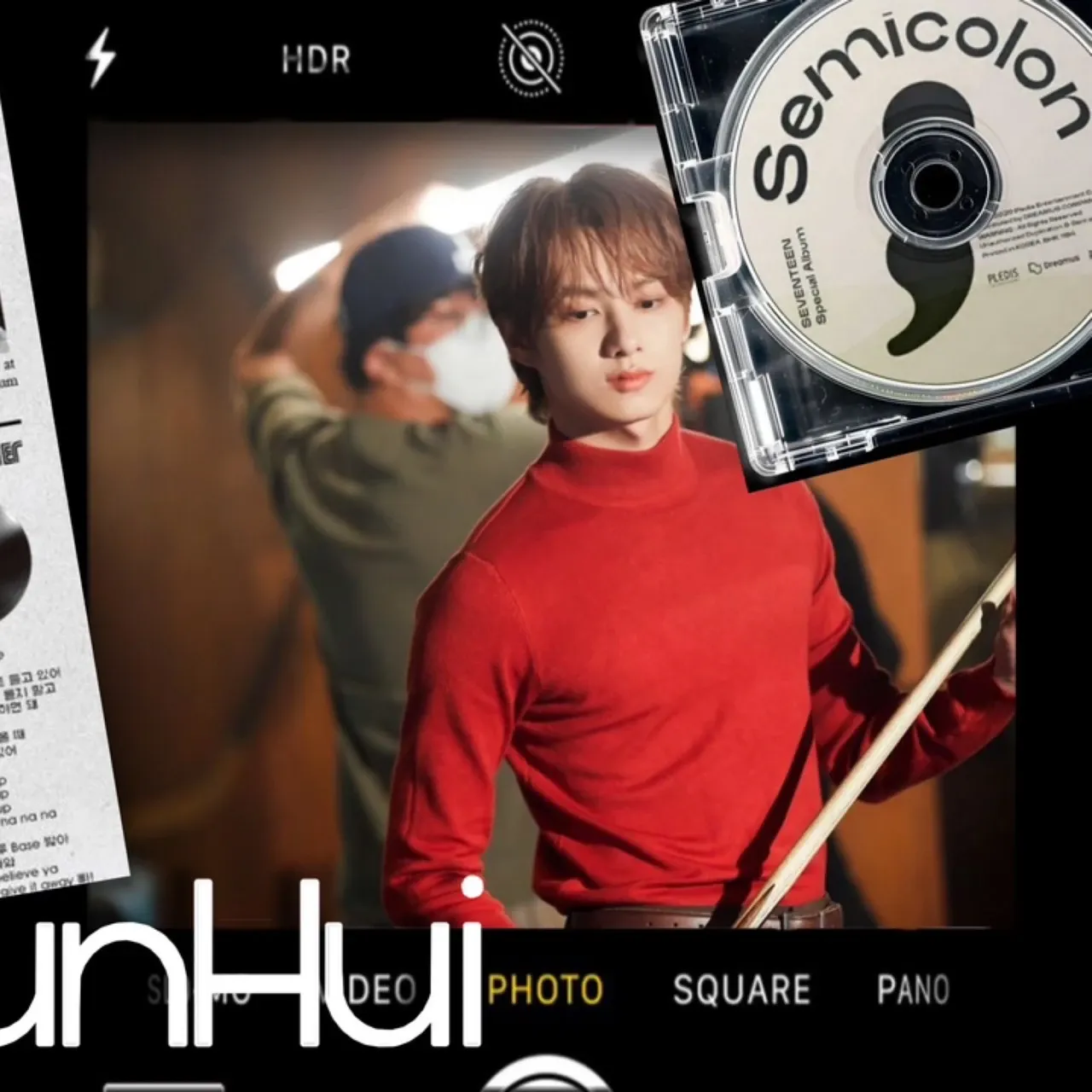 A moment captured by Jun (SEVENTEEN)'s fan