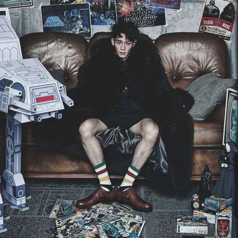 Recent activity shot of Chen (EXO)