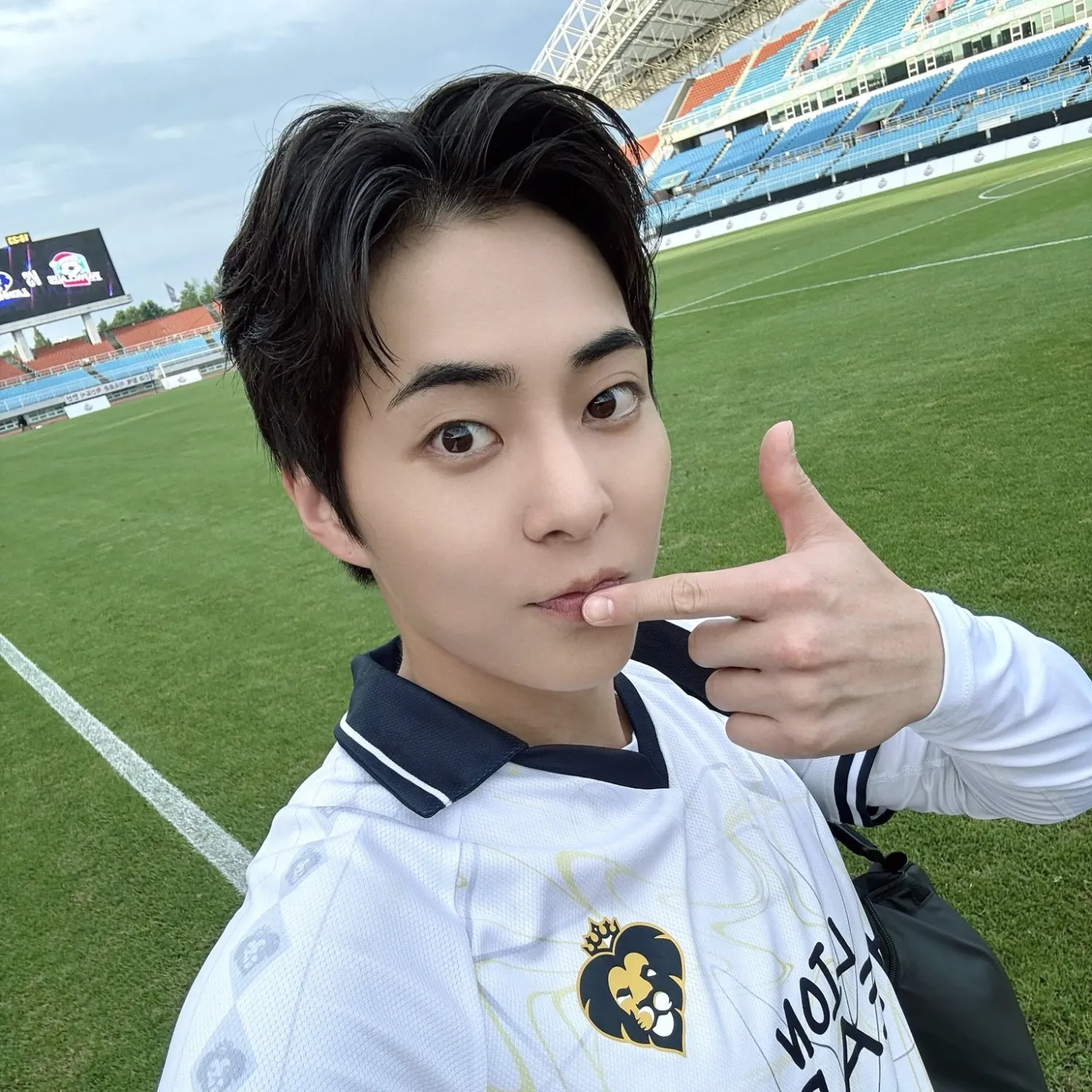 Recent activity shot of Xiumin (EXO)