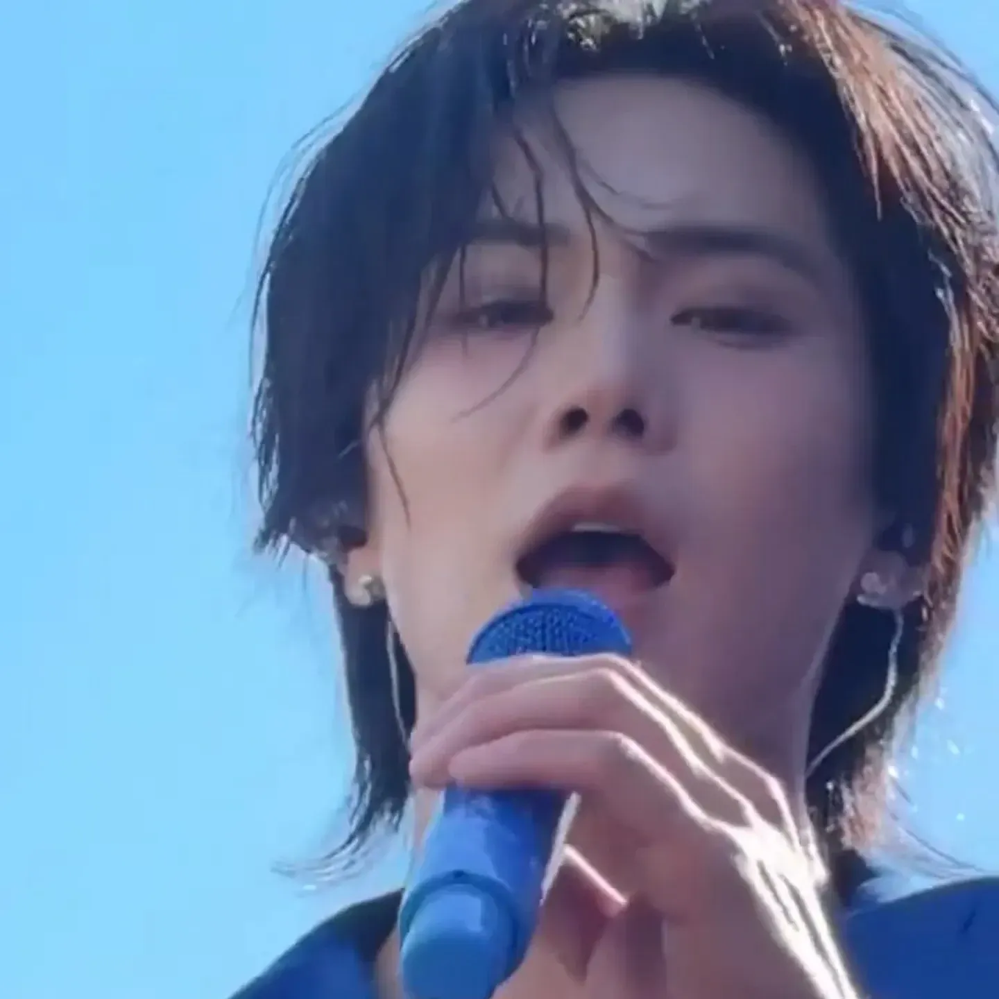 A moment captured by Rocky's fan