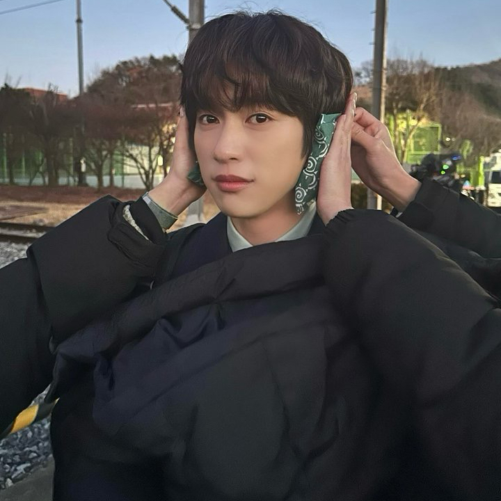 Momen yang diabadikan oleh penggemar Jinyoung (GOT7)