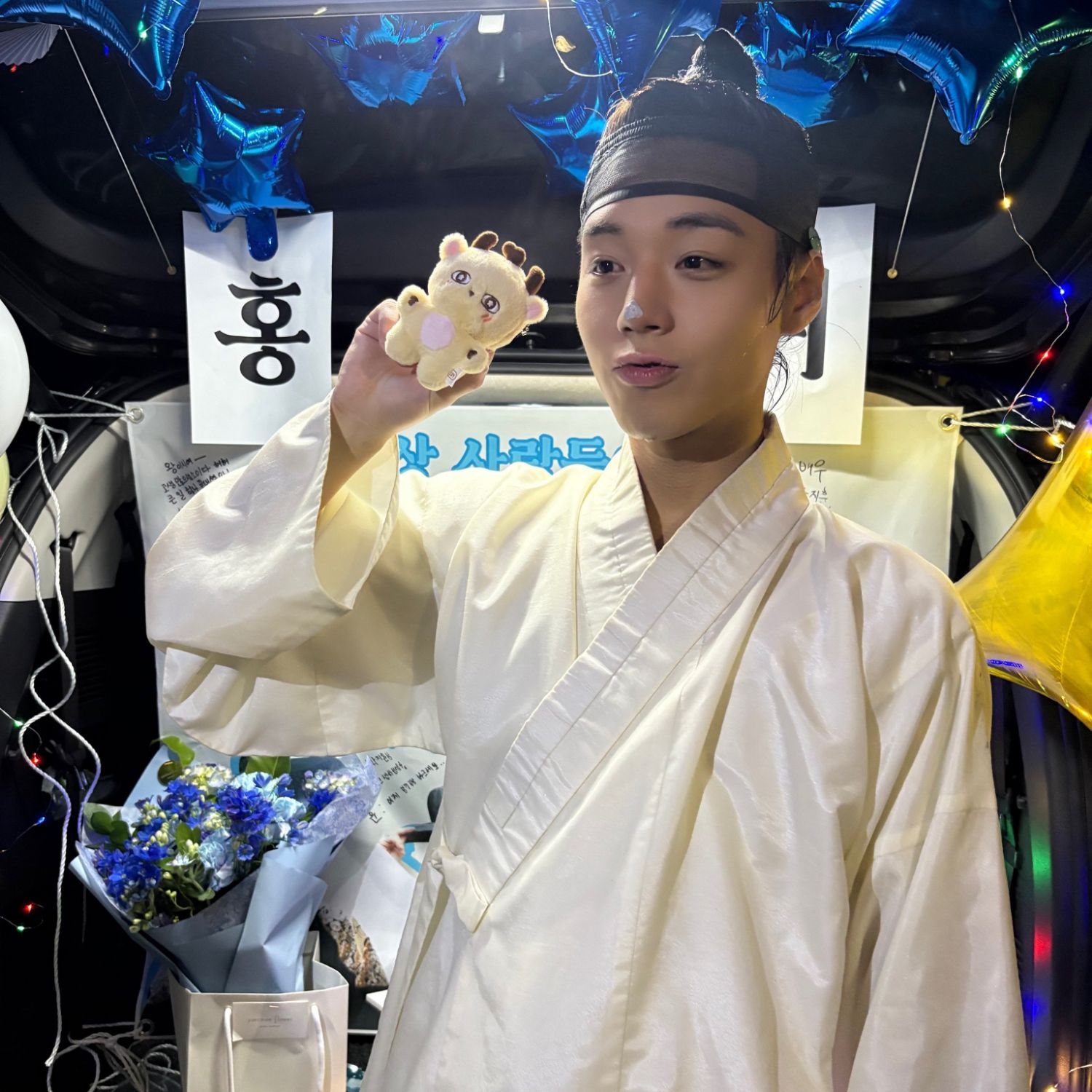 パク・ジフンの舞台裏ショット