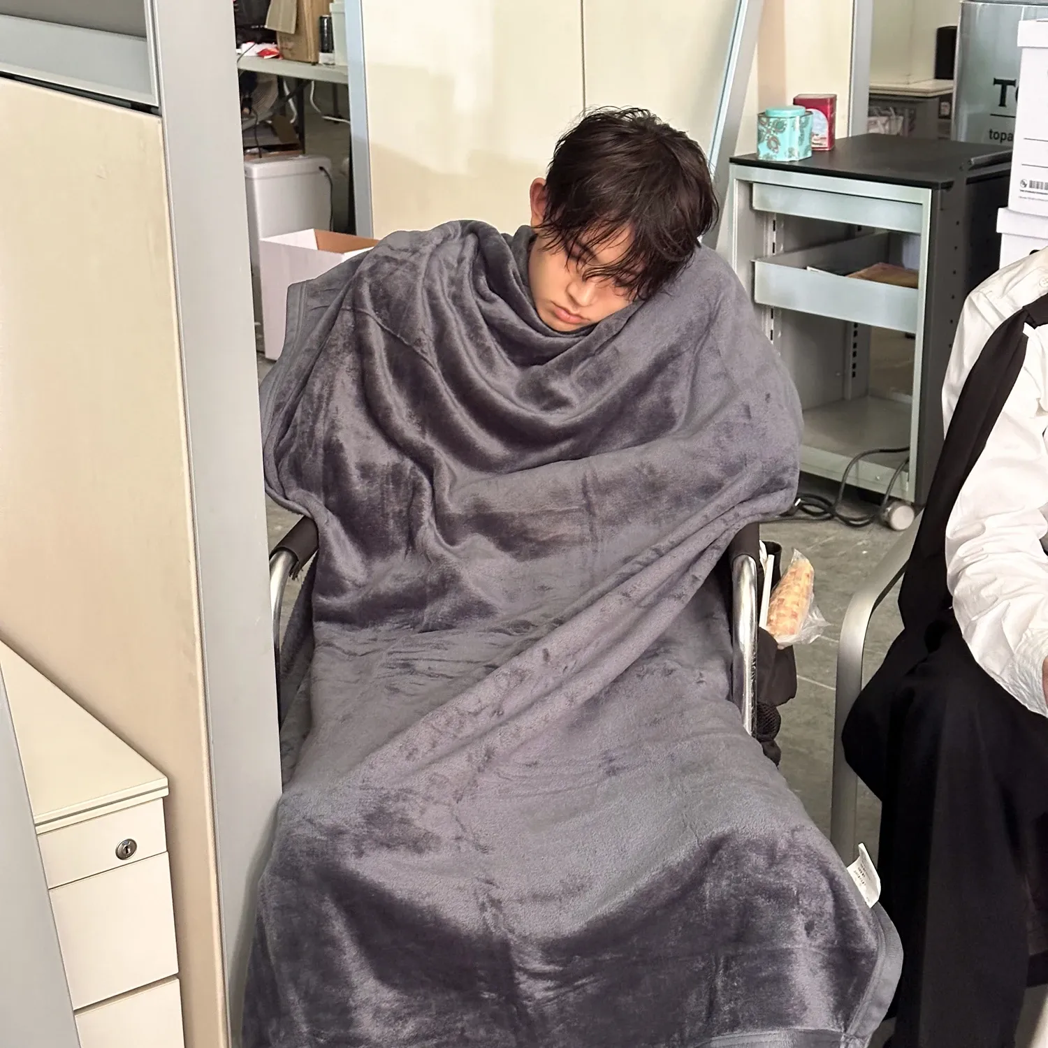 Evanの舞台裏ショット