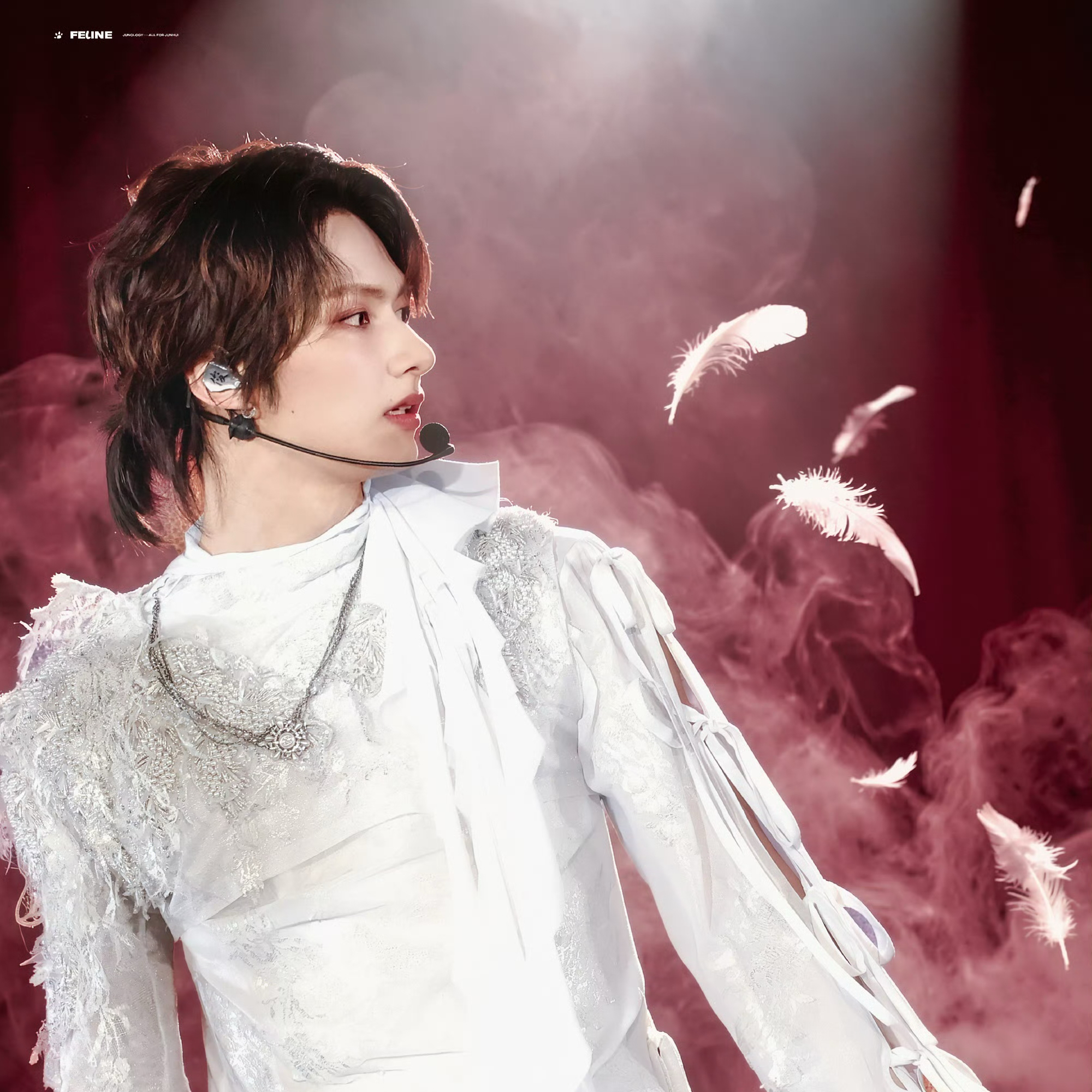 A moment captured by Jun (SEVENTEEN)'s fan