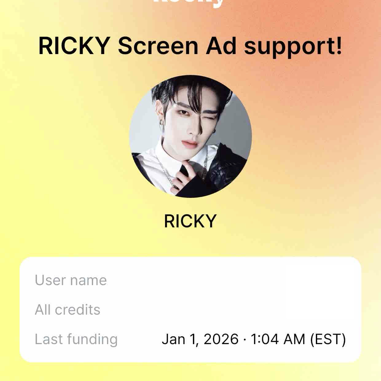 Latest photo of Ricky (ZEROBASEONE)