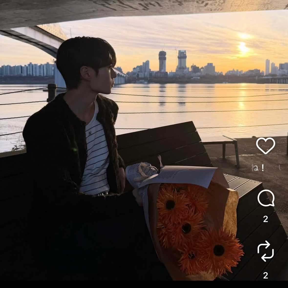 Behind-the-scenes cut of Kim Junseo (ALPHA DRIVE ONE)