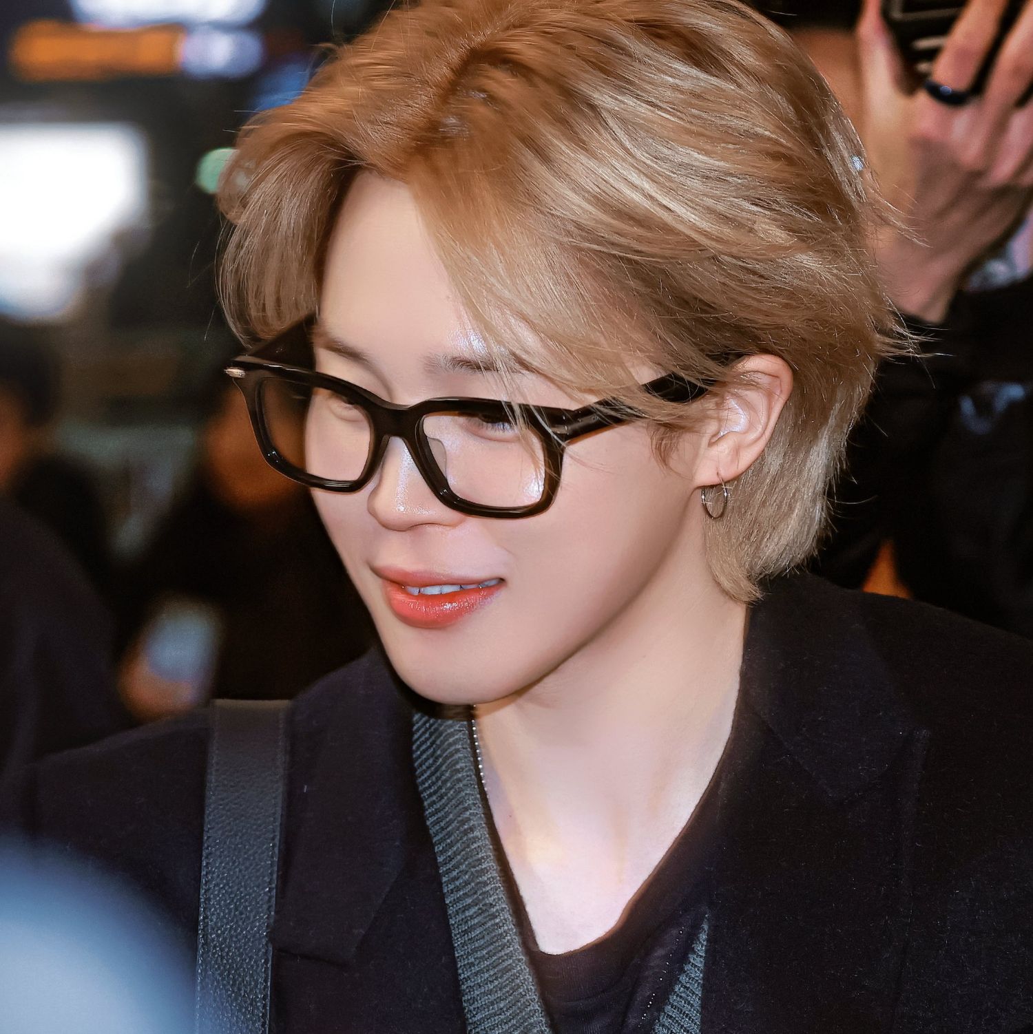 Recent activity shot of Jimin (BTS)