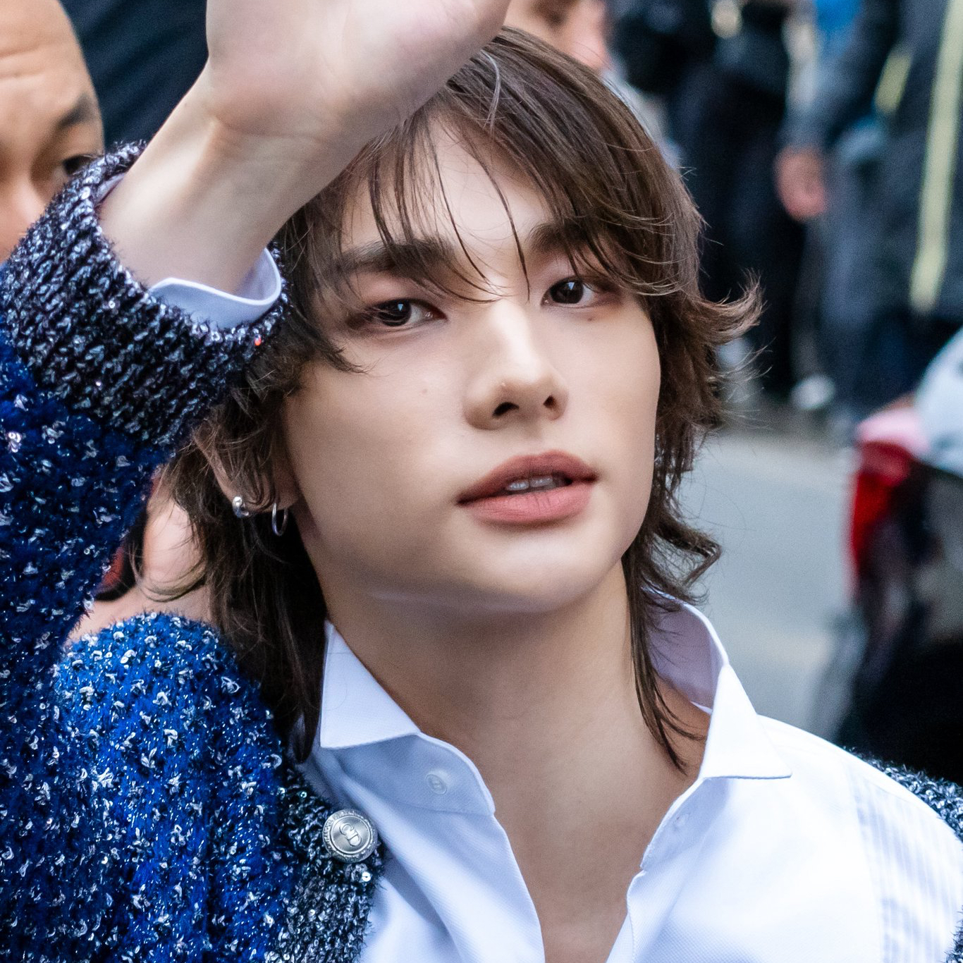 A moment captured by Stray Kids's fan