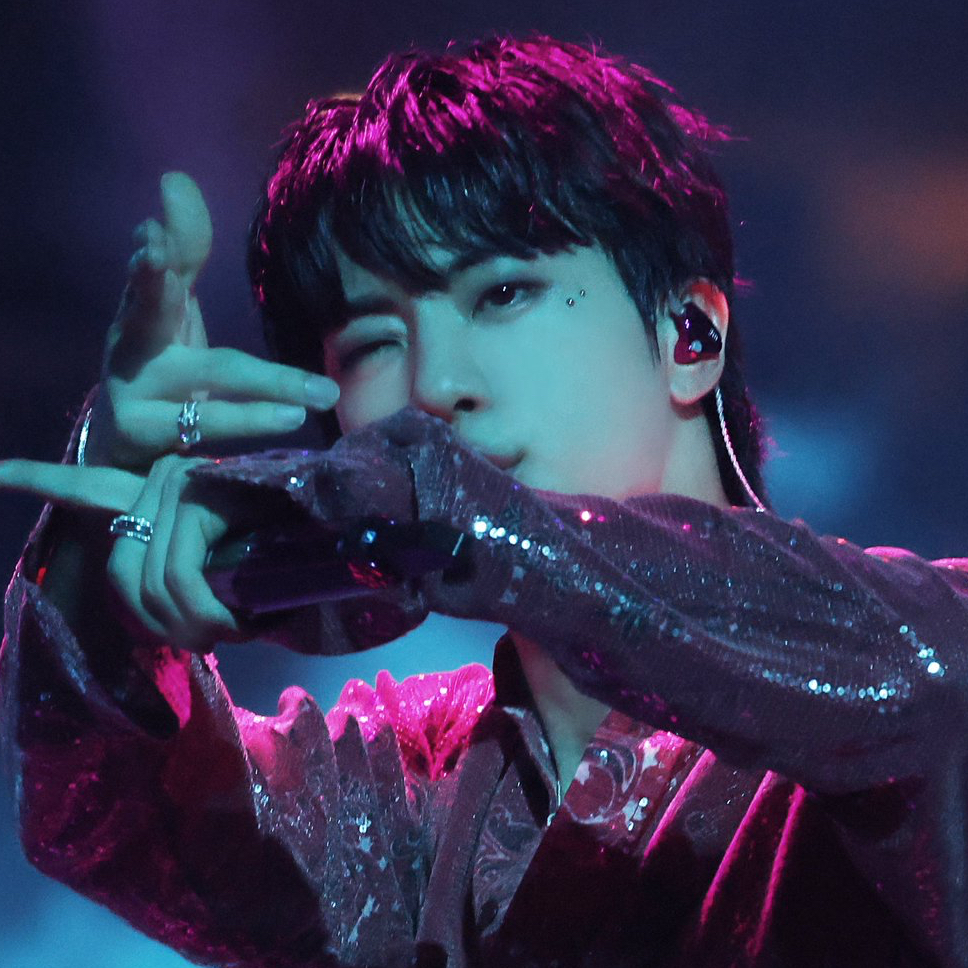 Recent activity shot of Jin (BTS)